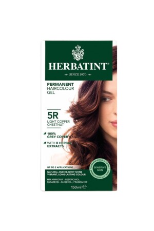 Permanent Herbal Hair Care Dye Light Chestnut 5R Copper Light Brown 150 ml 8016744500203 - Herbatint