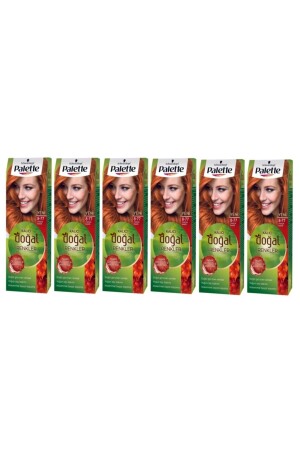 Permanent Natural Colors 8-77 Cinnamon Copper Hair Dye 2042544-6 Pack SHEET. 000255-6 - Palette