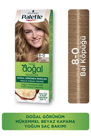 Permanent Natural Colors Hair Dye 8-0 Honey Foam - Palette