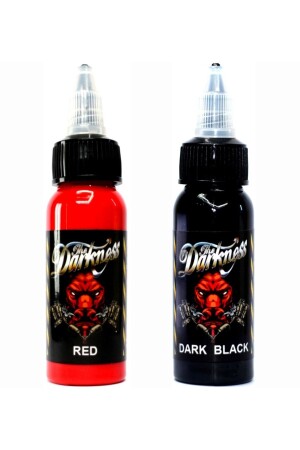 Permanent Tattoo Dye 2 Pieces Professional Tattoo Dye 30 Ml - Darkness