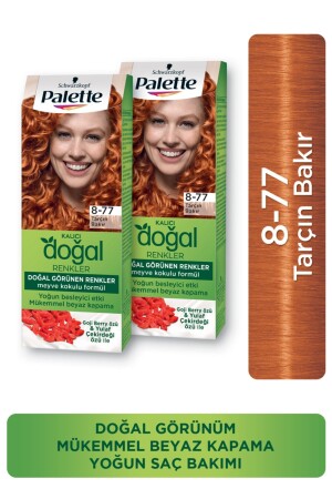 Permanente Naturfarben 8-77 Zimtkupfer - Palette