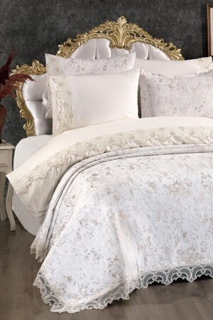 Perry Bridal Set 7 Piece Cream CD447735 - Çeyiz Diyarı