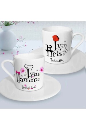 Personalisierte Doppeltasse für die Dame des Hauses und das Oberhaupt des Hauses 7162727227 - Tesbihcim