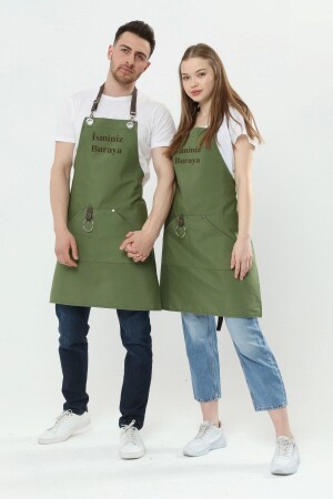 Personalisierte, mit Namen bestickte Schürze für Küche, Café, Chef, Barista, Kellner, Florist, Friseur, Schürze, 1 Stück - Monki Haus