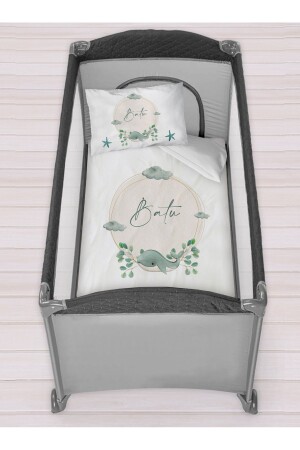 Personalisiertes 75x120 Park Bed Crib Bettbezug-Set park-13241326153 - Homamia