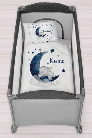 Personalisiertes 75x120 Park-Bettbezug-Set für Kinderbetten - Homamia