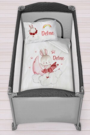 Personalisiertes 75x120 Park-Bettbezug-Set für Kinderbetten - Homamia
