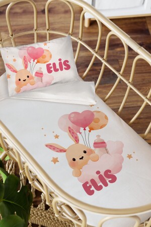 Personalisiertes Bettwäsche-Set für die Mutterseite, 60 x 100 cm, Hase, 285374638014 - Homamia