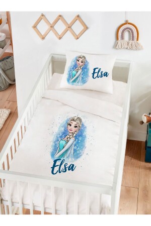 Personalized 100% Cotton Baby Duvet Cover Set Frozen Elsa 6417328439570 - Homamia