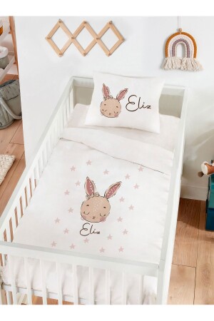 Personalized 100% Cotton Baby Duvet Cover Set Rabbit 6417328444510 - Homamia
