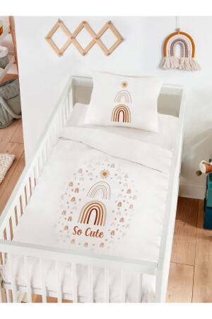 Personalized 100% Cotton Baby Duvet Cover Set Rainbow 6417328444505 - Homamia