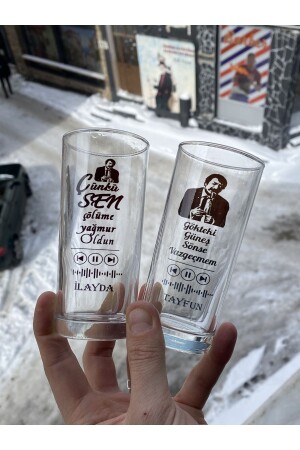 Personalized 2-Piece Raki Glass 1046636336 - Tesbihcim