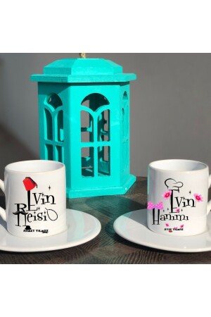 Personalized Double Lady of the House Head Turkish Coffee Cup Set - 1 Bitmayan38252 - Bk Gift