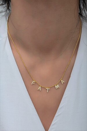 Personalized Gold Name Necklace - Light Box Gift - 925 Sterling Silver - Patented Product KLS116 - klas gümüş