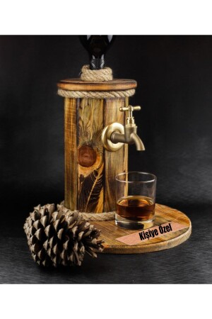 Personalized Handcrafted Natural Wood Pine Tree Hexagonal Drink Stand FCC0001 - Adil Baba