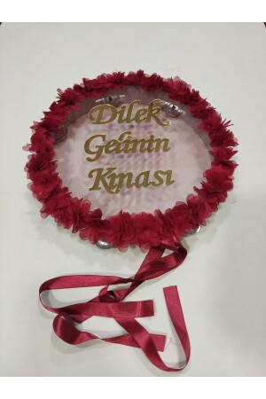 Personalized Laser Rose Plexiglass Decorated Leather Tambourine Henna Night Bridal Tambourine 30 cm Percussion Instrument Musical Instrument - Evsay