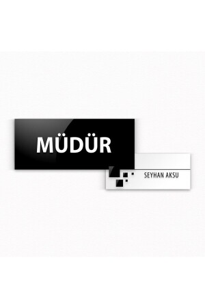 Personalized Manager Wall & Door Name Plate (Model 8) AKGN16972 - Bk Gift
