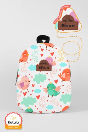 Personalized Named - Joyful Birds 0-8 Years - Nursery - Kindergarten Children's Backpack - Minilee