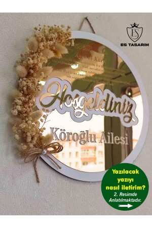 Personalized Named Plexi Wooden Door Ornament eslazer01 - eslazerkesim