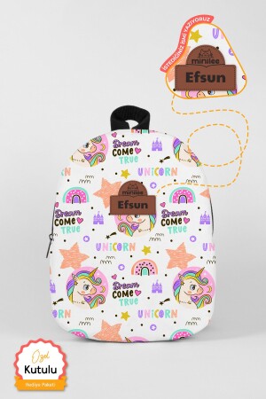 PERSONALIZED NAMED - Unicorn World of Dreams 0-8 Years - Nursery - Kindergarten Children's Backpack - Minilee