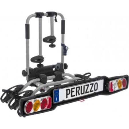Peruzzo Parma marka, çekme çubuğuna monte edilebilen, 3 bisiklet kapasiteli (çelik, katlanabilir) araç içi bisiklet taşıyıcı. - Peruzzo