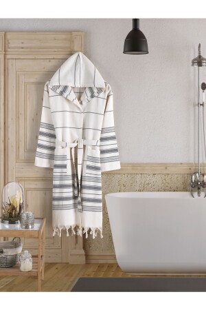 Peştemal Bornoz Unisex %100 Pamuk Naturel - Denia Home Textile