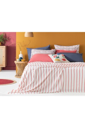 Petite Daisies Yarn Dyed Viscose Double Pike 200x220cm Pink 10034412 - English Home