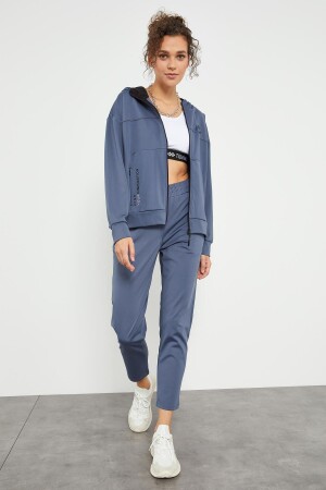 Petrol Women's Hooded Tracksuit Set with Hidden Pocket Detail and Standard Fit - 95306 - Tommy Life