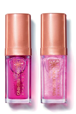 Pflegende Lippenöl-Blüten- und schimmernde Blütenblattpackung - Avon