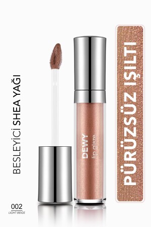 Pflegender Lipgloss – Dewy Lip Glaze – 002 Light Beige-8682536068031 - Flormar
