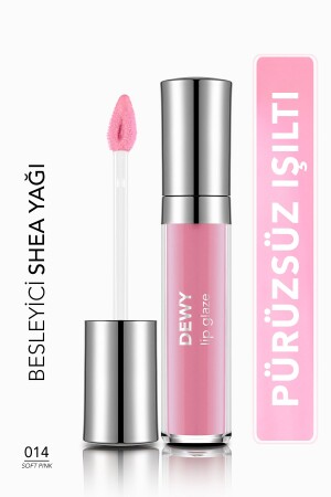 Pflegender Lipgloss – Dewy Lip Glaze – 014 Soft Pink-8682536068277 0313121 - Flormar