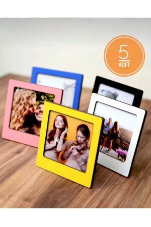 Photo Frame Colorful Picture Frames 5 Pieces - Anısepeti