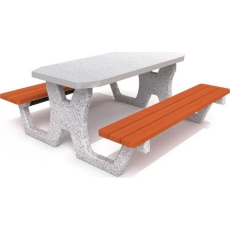 Picknicktisch aus Beton Inter-Play 02 - Inter-Play