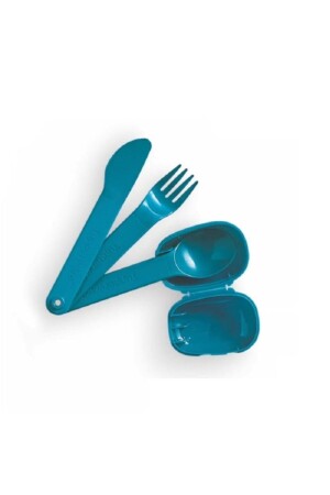 Picnic Service Set With Protective Cover Fork Spoon Knife 1821 - Tupperware
