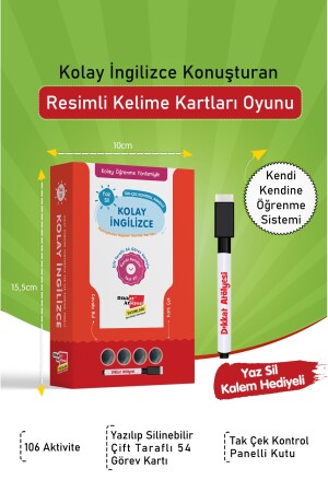 Picture Word Cards That Help You Speak English Easily with an Easy Learning Method - Dikkat Atölyesi Yayınları