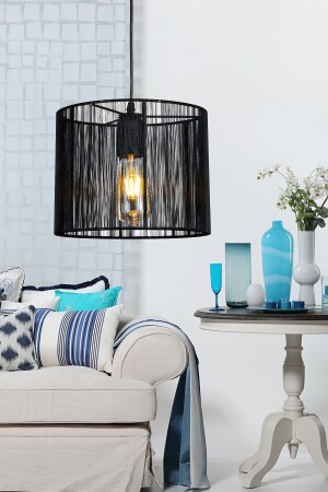 Pierro Black Wrapped Chandelier Round 210 002 1045 01 - Begüsa