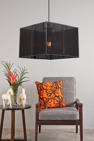 Pierro Black Wrapped Chandelier Square 210 002 1045 01-01 - Begüsa