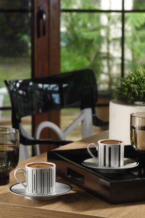 Pilea 4-teiliges Kaffeeservice für 2 Personen 11722 PLAR04KT42011722 - Kütahya Porselen