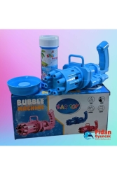Pilli Köpüklü Oyuncak Baloncuk Köpük Makinesi Tabancası Bubble Machine 50 ml Baloncuk Likiti 2483 - Kartoy