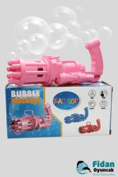 Pilli Köpüklü Oyuncak Baloncuk Köpük Makinesi Tabancası Bubble Machine 50 ml Baloncuk Likiti 2483 - Kartoy