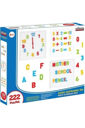 Pilsan Innovatives Buchstaben- und Zahlenset 222-teilig PIL-03-297 - PİLSAN