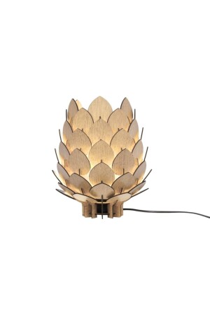 Pinecone Lampshade Wooden Decorative Lamp Cream 3037 - Modamonline