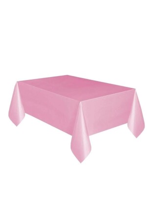 Pink Color Plastic Tablecloth 120x180 cm Disposable Disposable - Surprise Party Store