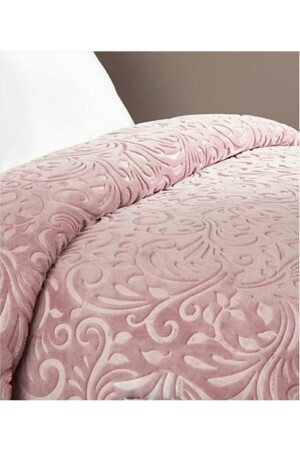 Pink Embossed Double Blanket - Sarar