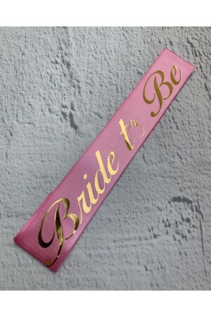 Pink Gold Gilded Belt with Bride To Be Written on it Bachelorette Party Concept - Huzur Party Store
