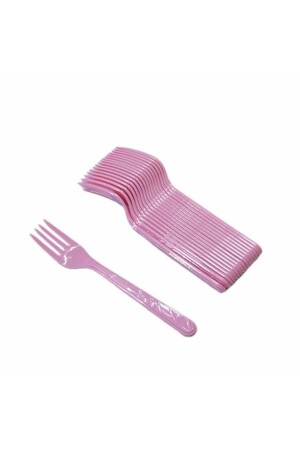 Pink Plastic Disposable Forks Pack of 25 - Deniz Party Store