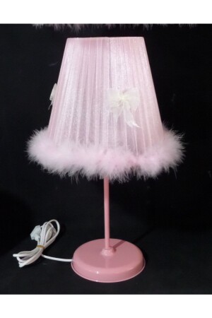 Pink Plush Bow Girls' Room Lampshade 78520 - TEKAY AYDINLATMA