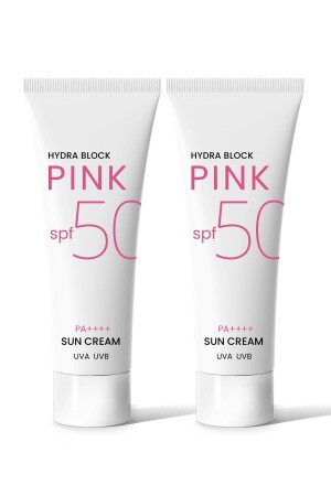Pink SPF50 Brightening Alpha Arbutin Anti-Blemish Sunscreen Pack of 2 50 Mlx 2 WATER. 01. 90. 021. 016 - PROCSIN