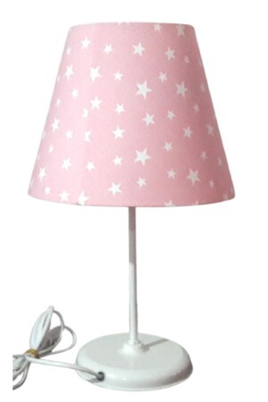 Pink Star Lampshade Girl's Room Bedroom Lampshade 25 Diameter - Tekay Aydinlatma