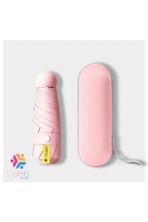 Pink Umbrella with Special Case (CAPSULE UMBRELLA) umbrella with cover - blisspremium